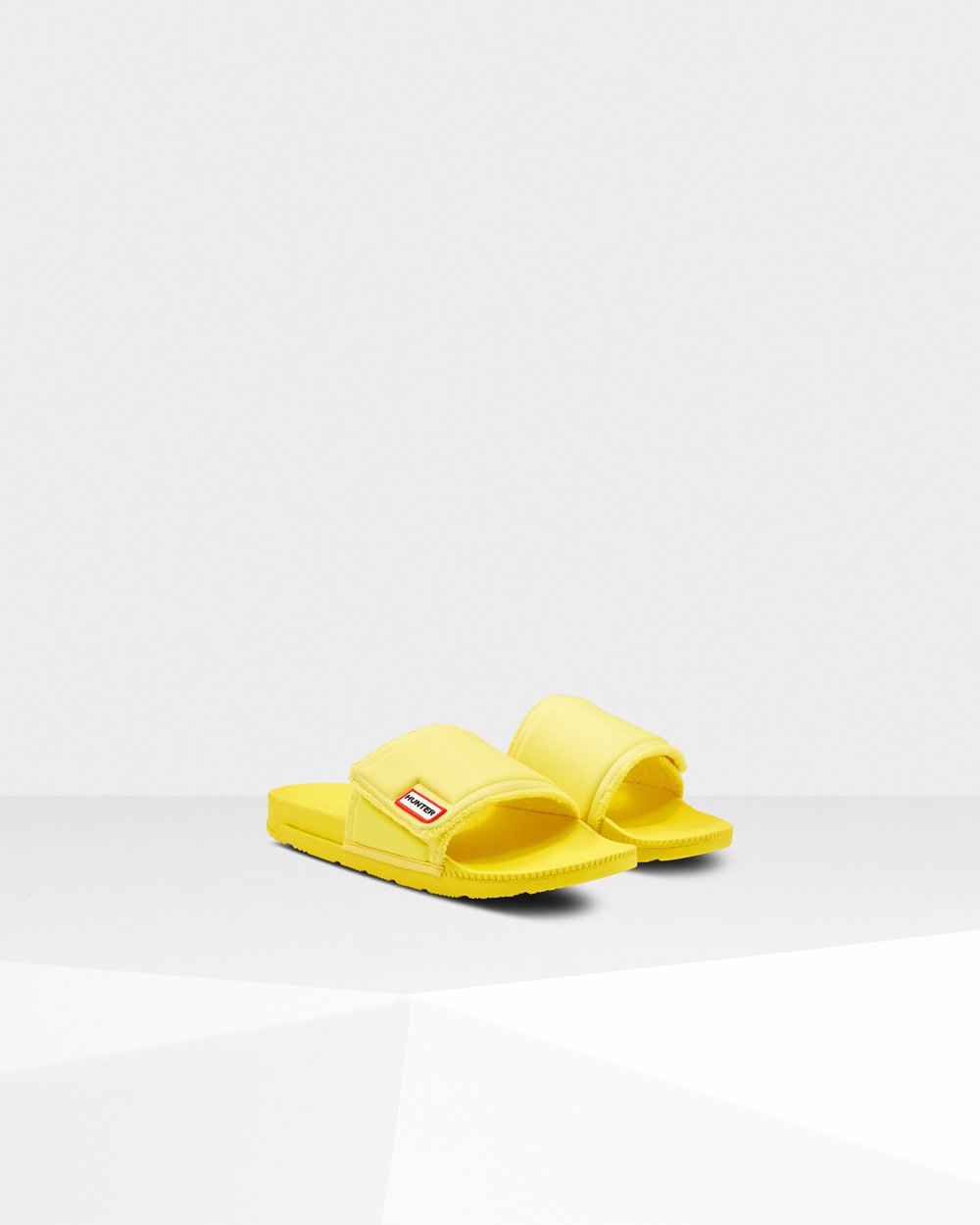 Womens Slides - Hunter Original Adjustable (68FMUDVSK) - Yellow